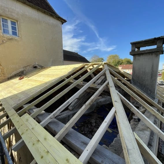 Rénovation charpente 3 pans